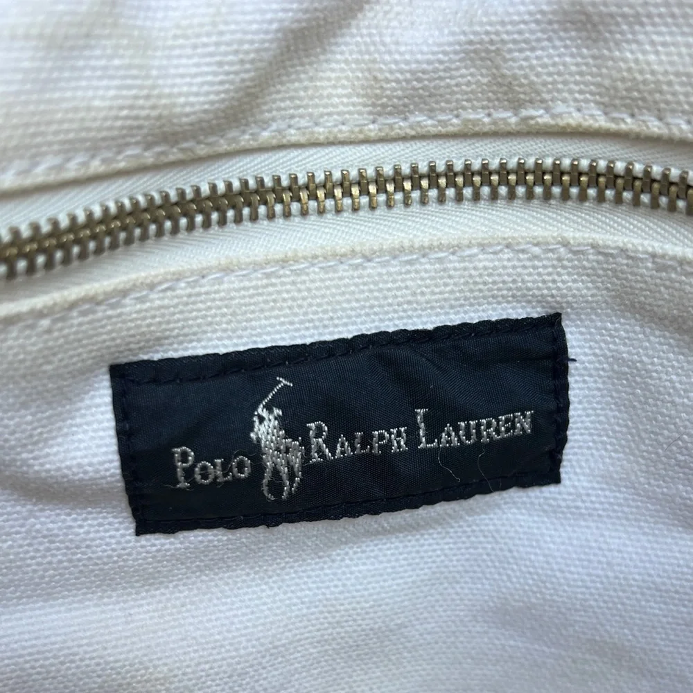 VTG- Polo Ralph Lauren canvas messenger/ shoulder bag with the embroidered logo